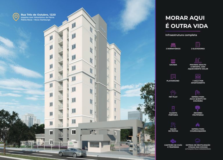 APARTAMENTO NA PLANTA EM NOVO HAMBURGO – BAIRRO PÁTRIA NOVA