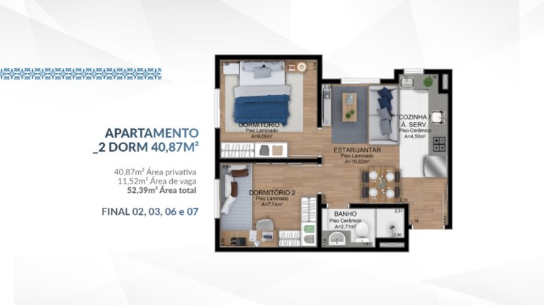 Apartamento na Planta em Sapucaia do Sul – Residencial Lisboa