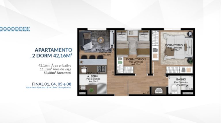 Apartamento na Planta em Sapucaia do Sul – Residencial Lisboa