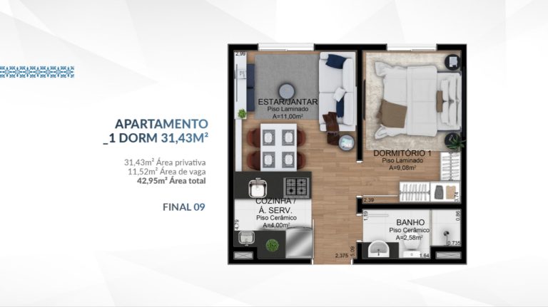 Apartamento na Planta em Sapucaia do Sul – Residencial Lisboa