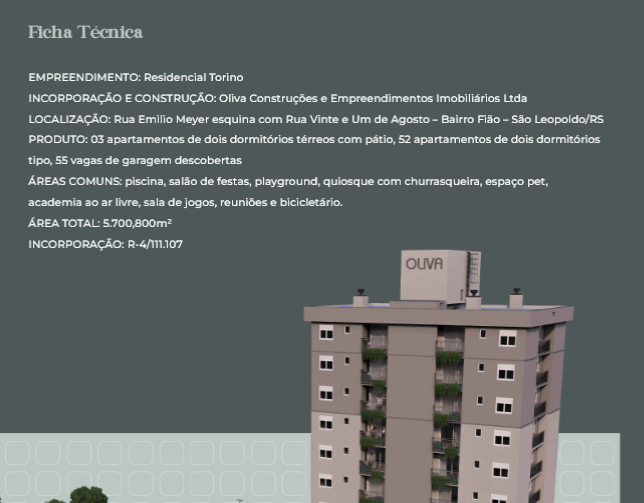 APARTAMENTO NA PLANTA EM SÃO LEOPOLDO – BAIRRO FIÃO APARTAMENTO NA PLANTA EM SÃO LEOPOLDO – BAIRRO FIÃO